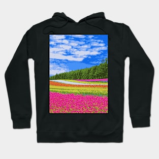 Dutch flower field - Landscape Hoodie